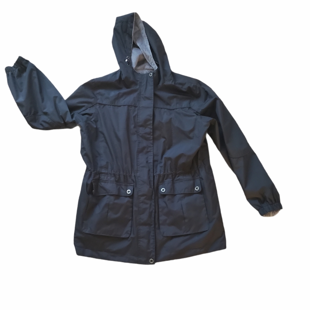Free Country Black & Gray Reversible Fur Jacket. Size Large - Picture 3 of 10
